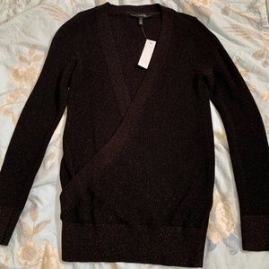 WHBM women’s crossover Sweater sz Small long